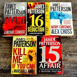 James Patterson bundle, 5 James Patterson reads